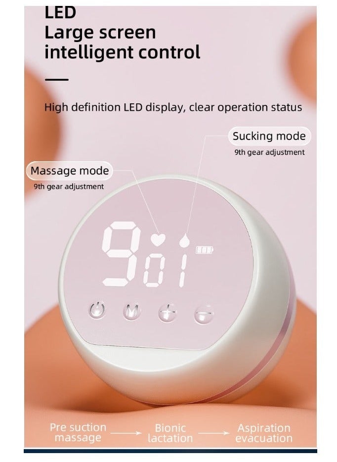 Hands-Free Wearable Electric Pump Electric Wearable Pump Pump, Hands-Free Low Noise Pump-Pink - Image 4